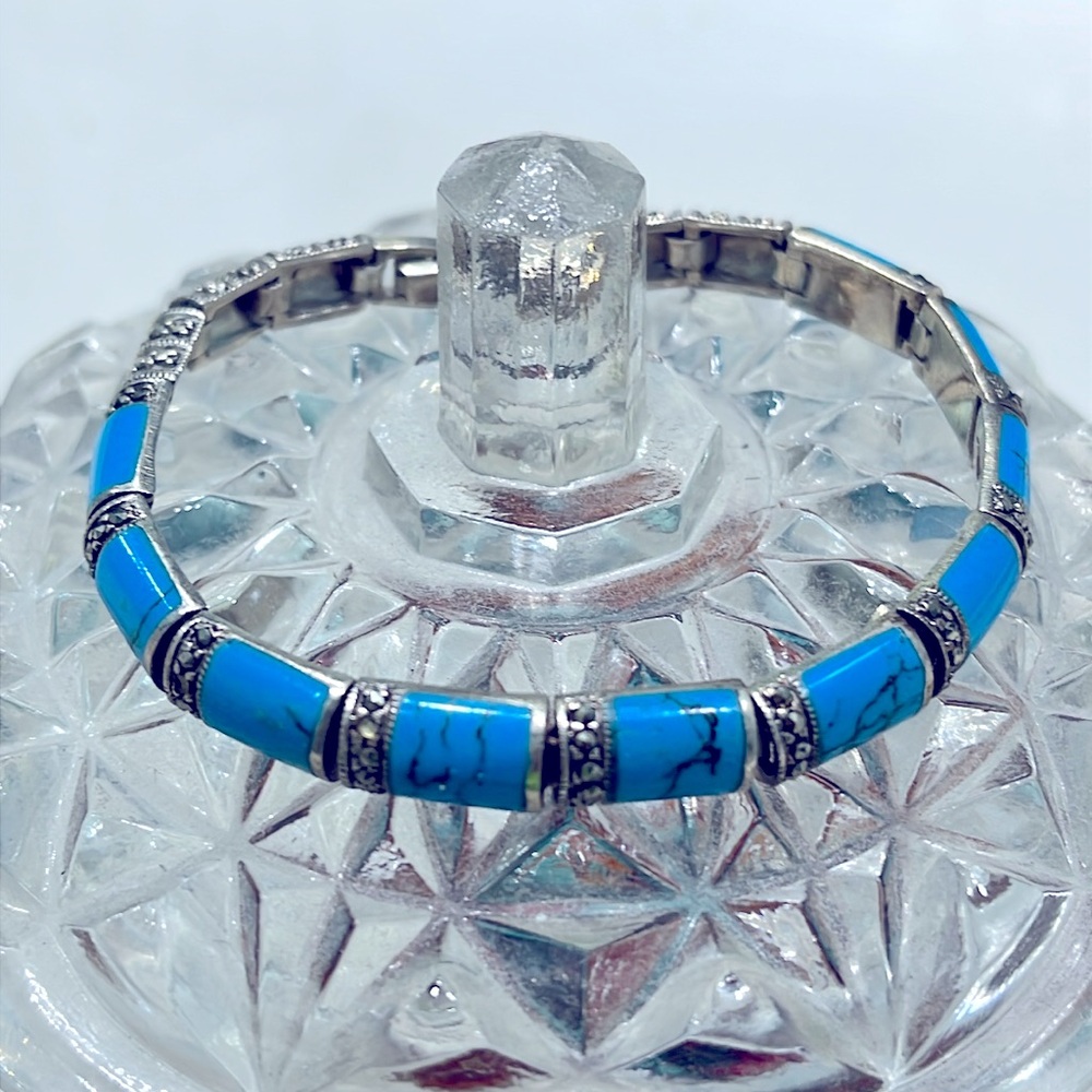 Tibetan Turquoise 14KGP Bracelet